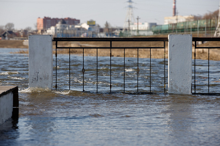 Пролетарская набережная в Туле вот-вот уйдет под воду: пик паводка возможен уже на следующей неделе