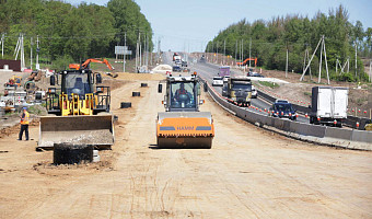 Транспортные потоки на трассе М-2 в Тульской области разделят барьерным ограждением до 2026 года