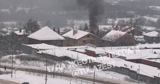 Пожар произошел в частном доме на улице Маргелова в Туле