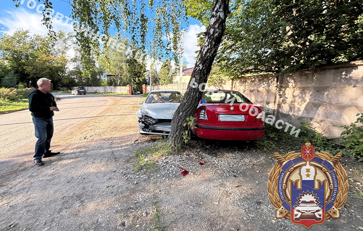 В Алексине пьяный водитель на «ВАЗе» врезался в припаркованную иномарку