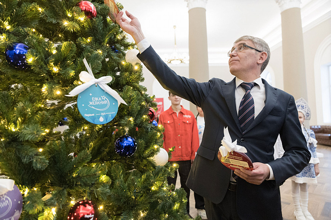 Губернатор Миляев дал старт акции «Ёлка желаний» в Тульской области