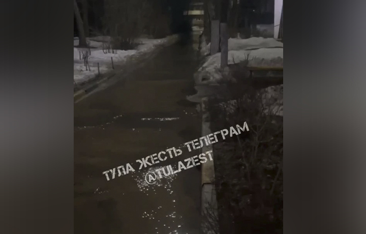 Туляки сообщили о коммунальном прорыве на Маршала Жукова