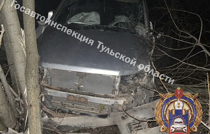 В Ясногорском районе водитель на иномарке улетел в кювет