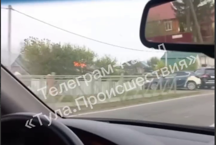 В тульском селе Дедилово произошел пожар