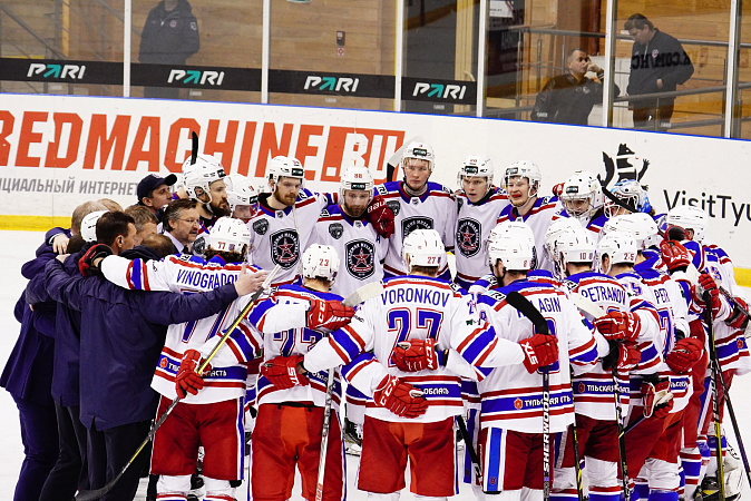 Алексей Дюмин поздравил хоккеистов и болельщиков АКМ в связи с завершением сезона
