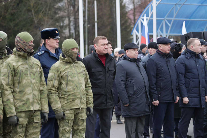 Губернатор Тульской области проводил мобилизованных к месту выполнения боевых задач