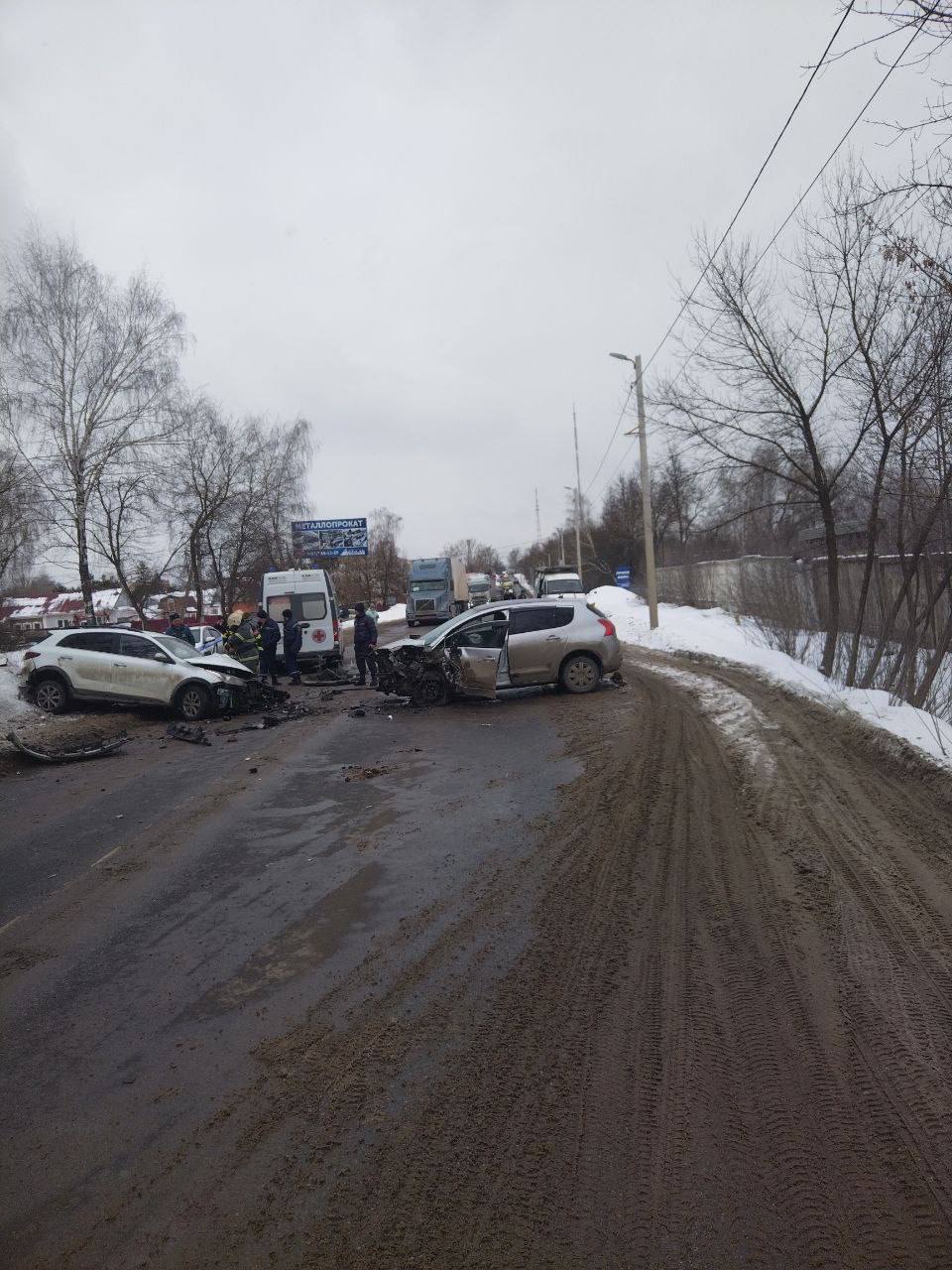 После ДТП на улице Скуратовской в Туле госпитализировали двух человек