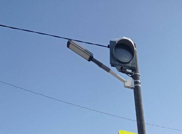 В тульском поселке Косая Гора установили два новых светильника