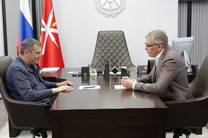 Дмитрий Миляев и Александр Хинштейн провели рабочую встречу в Туле