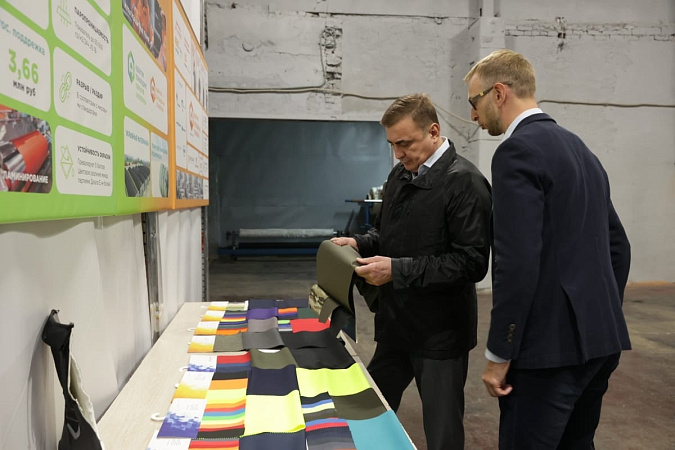 Губернатор Тульской области посетил текстильное предприятие «Адвентум Технолоджис»