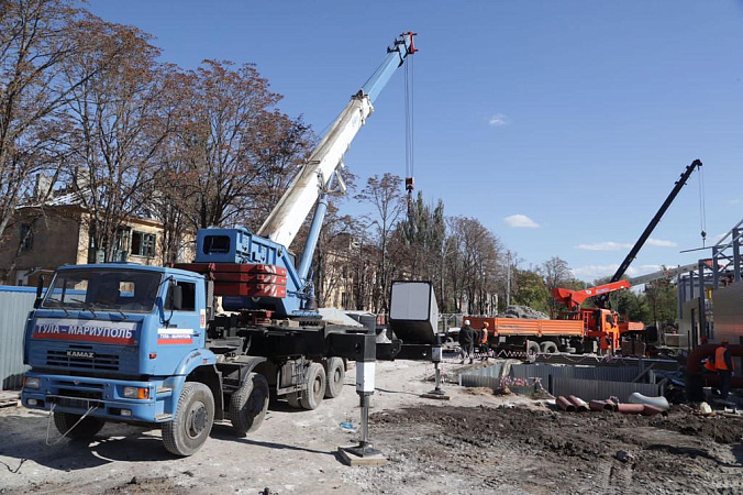 Тульские строители подготовили к отопительному сезону 16 многоквартирных домов в Мариуполе