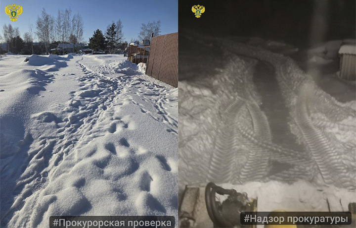 Главу Белевского района наказали за неочищенную в деревне дорогу