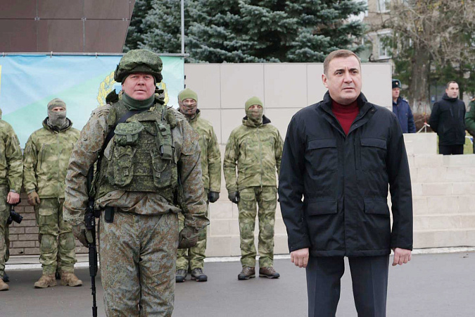 Губернатор Тульской области проводил мобилизованных к месту выполнения боевых задач
