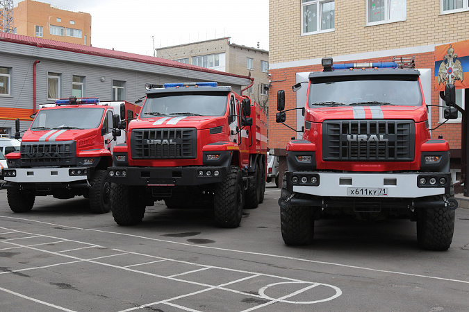 Тульские пожарные получили новую технику