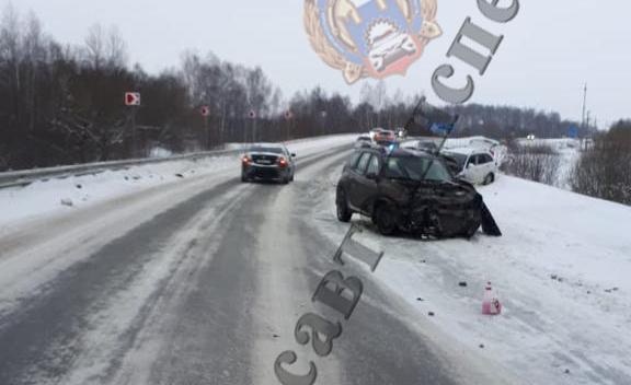 Тулячку госпитализировали после ДТП в Дубенском районе