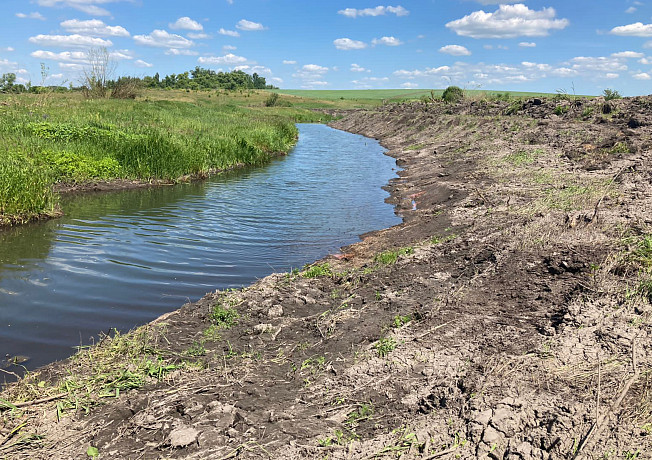 На реке Дон в Тульской области продолжается расчистка русла по нацпроекту «Экология»