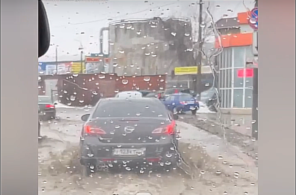 Часть Пролетарского района затопило в Туле 12 марта