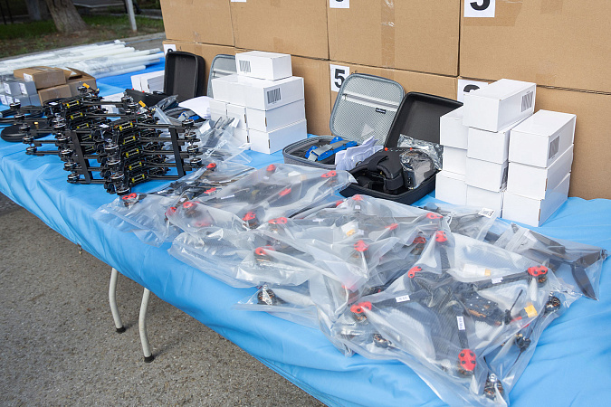 Бойцы из 106-й тульской дивизии получили дополнительное оборудование