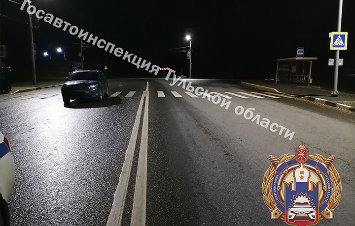 Пешеход попал под машину на Хомяковском шоссе в Туле