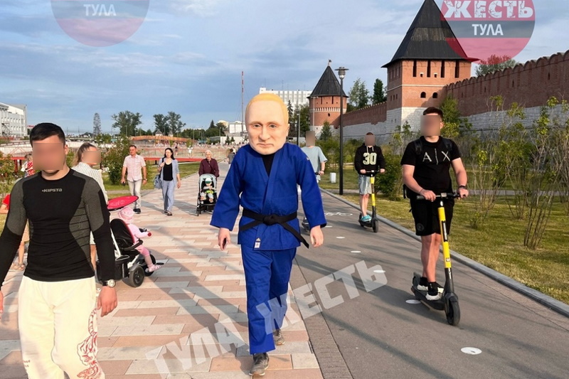 На Казанской набережной в Туле заметили Владимира Путина