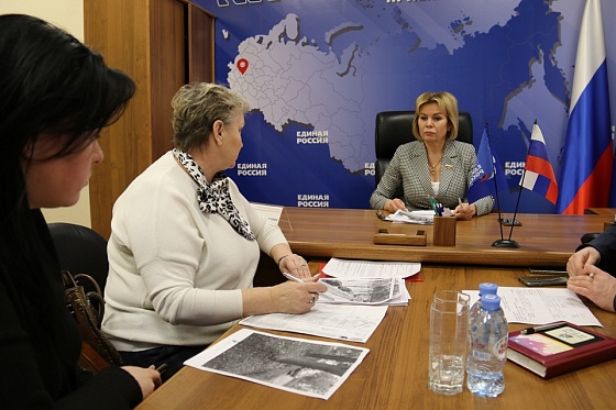 Ольга Слюсарева провела прием туляков