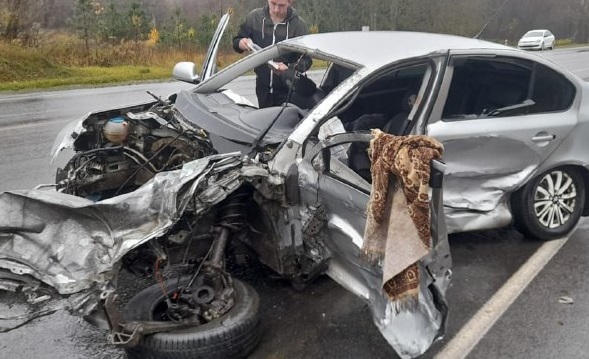 В Чернском районе столкнулись четыре автомобиля, пострадали пять человек