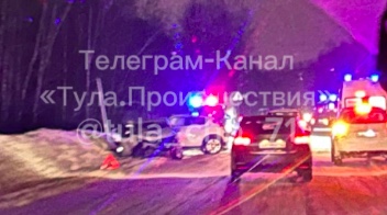 Вечером 16 февраля в Тульской области две женщины пострадали в ДТП