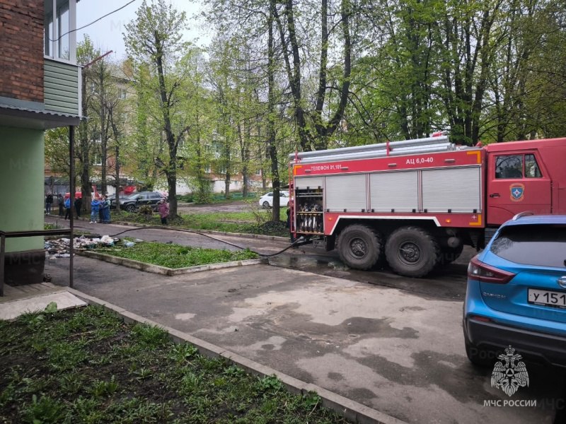В Богородицке Тульской области пожарные спасли 11 человек