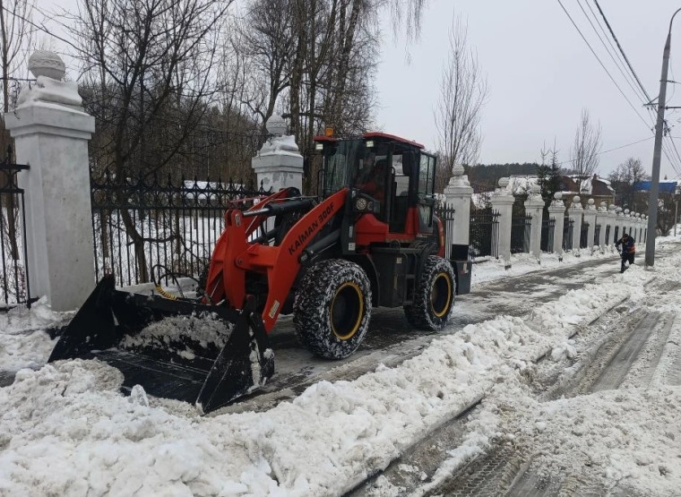 С улиц Тулы за сутки убрали семь тысяч кубометров снега
