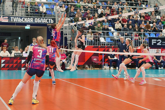 Волейболистки из «Тулицы» одержали победу над «Протоном» со счетом 3:2