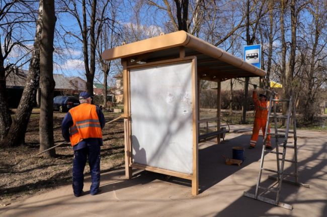 В Туле облагораживают остановки
