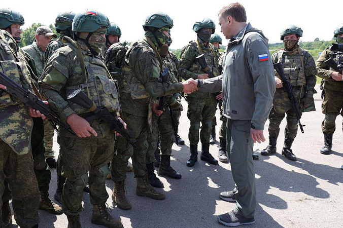Губернатор Тульской области посетил занятия боевой подготовки батальона &quot;Тула&quot;