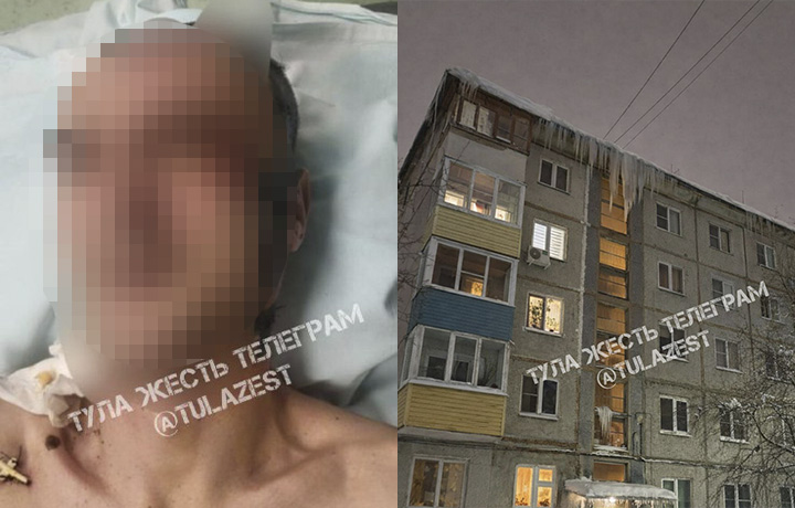 Упавшая сосулька разбила голову мужчине на улице Плеханова в Туле