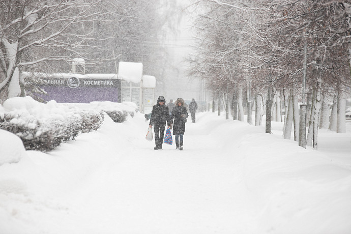 За прошедшие сутки коммунальщики вывезли с улиц Тулы более 800 кубометров снега