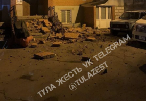 Часть фасада многоэтажки обрушилась в Туле