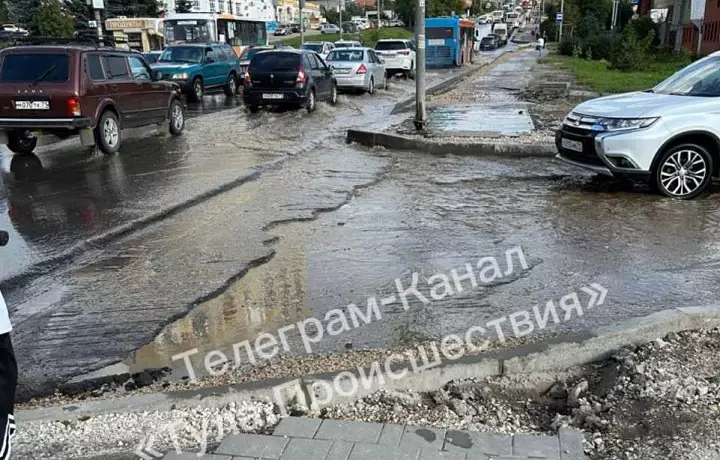 Подача воды в тульские дома после аварии частично восстановлена