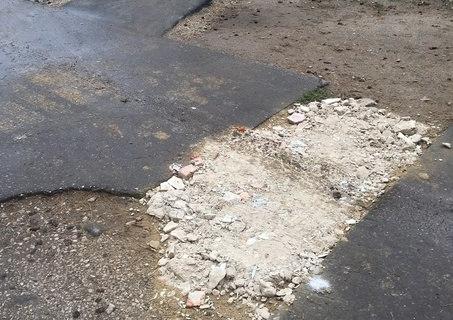 Жители Соцгорода в Алексине пожаловались на некачественный ремонт дорог