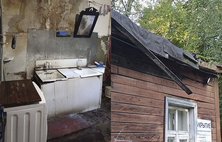 Жители аварийного дома на Гоголевской в Туле пожаловались, что живут с мышами и крысами