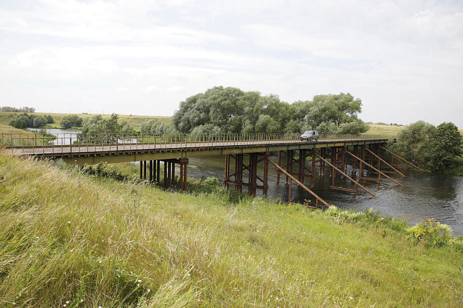 В Курскинском районе Тульской области военные восстановили два моста