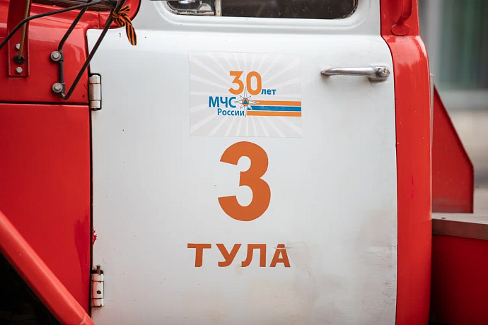 В Туле в многоквартирном доме произошел пожар