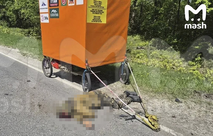 Путешественник с повозкой погиб в результате атаки БПЛА в Брянской области