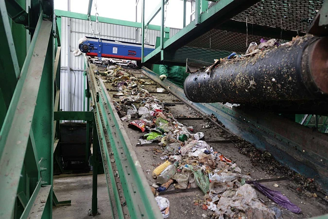 В России впервые начали применять гидросепарацию ТКО в новом комплексе переработки отходов Тульской области