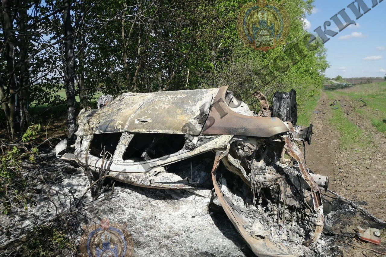 В Кимовском районе автомобиль Ford Focus загорелся после съезда в кювет: водитель погиб