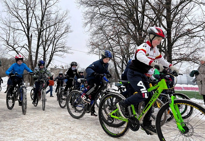 В Туле началось первенство области по зимнему велокроссу