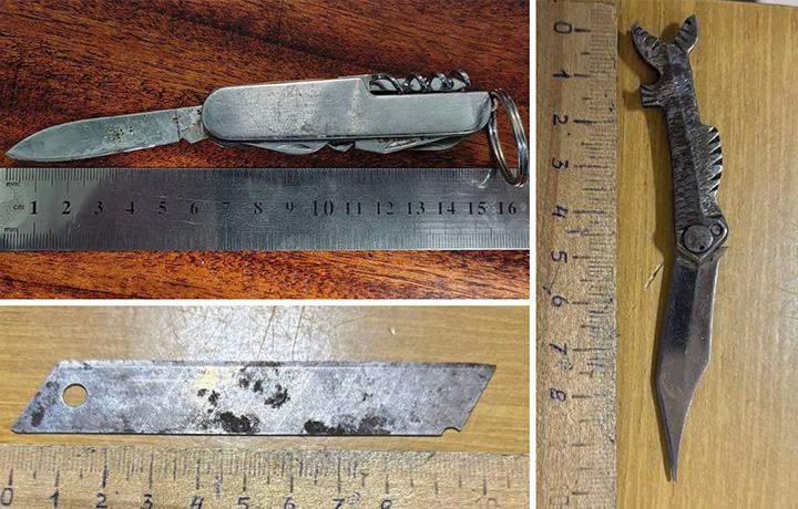 Двое мужчин пытались пронести ножи в здания судов Тульской области