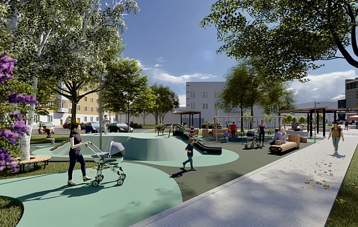 В Туле за 2023 год благоустроили 42 двора и общественные пространства