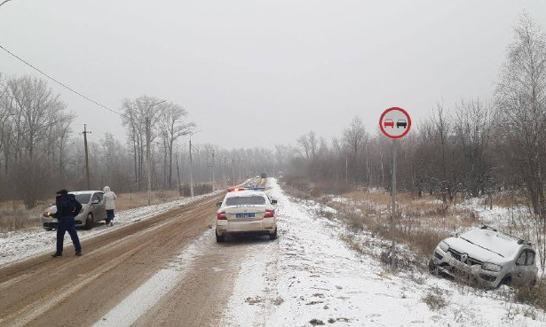В поселке Октябрьский под Тулой Hyundai и Renault устроили ДТП