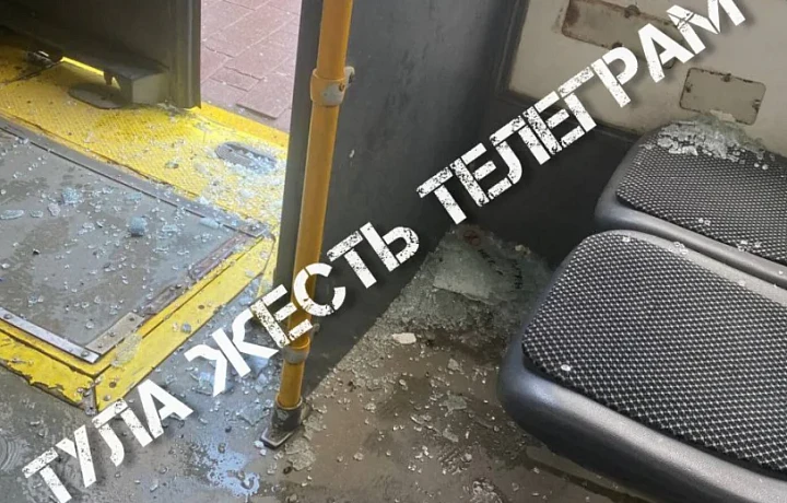Тулячка, поранившаяся в троллейбусе о разбившееся стекло, отказалась от помощи медиков