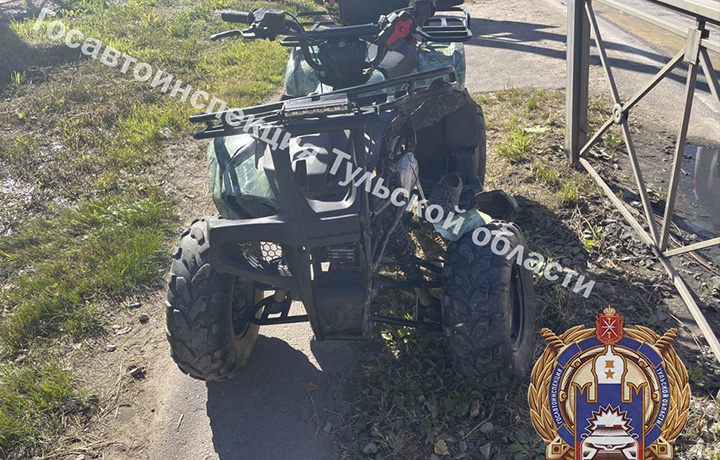 Несовершеннолетний водитель квадроцикла получил травмы в ДТП в Ленинском районе