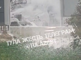 В Туле загорелся легковой автомобиль